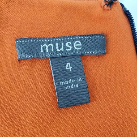Muse Apparel‎ NWT Embroidered Front Dress sz 4 - Picture 7 of 8